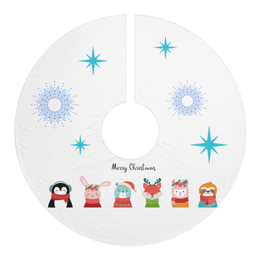 Animal Buddies Christmas Tree Skirts