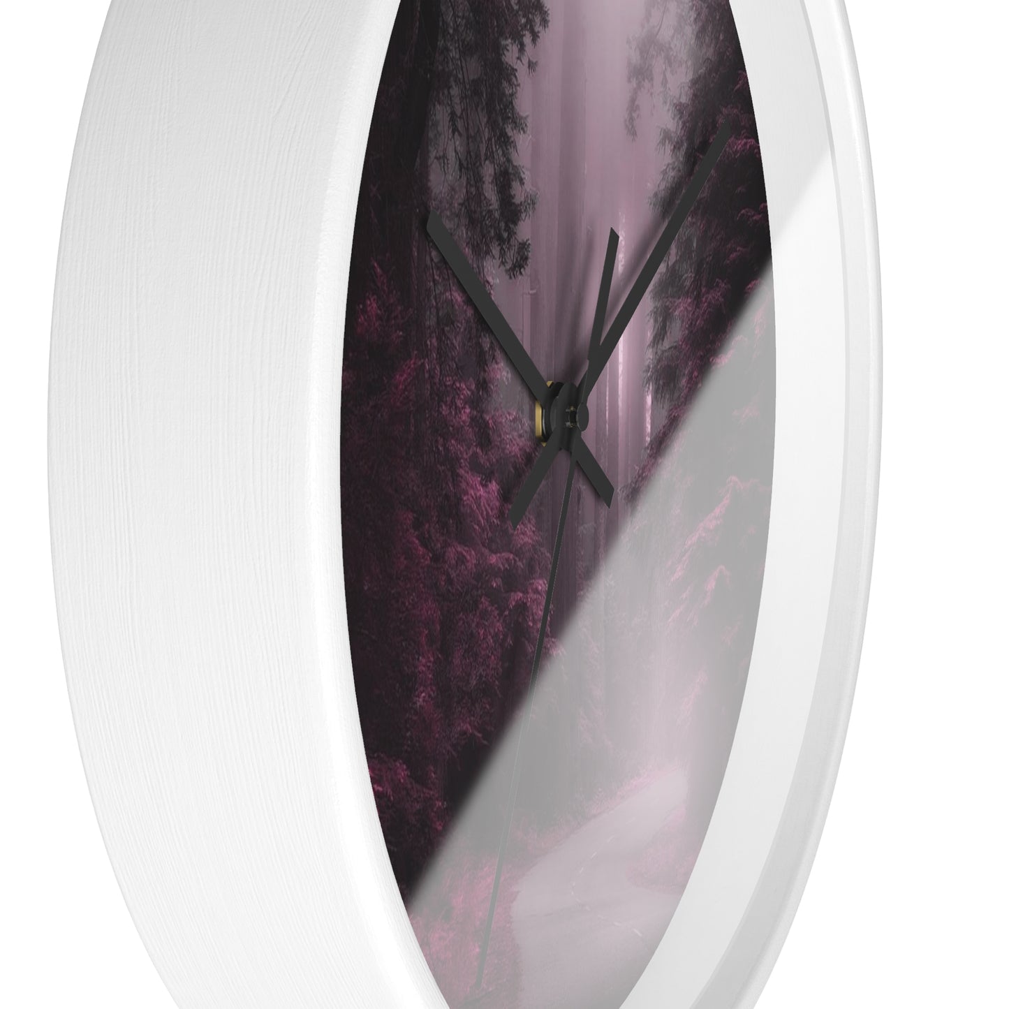 Wall Clock Purple Wilderness So Beautiful