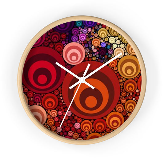 Wall clock Colorful Circles