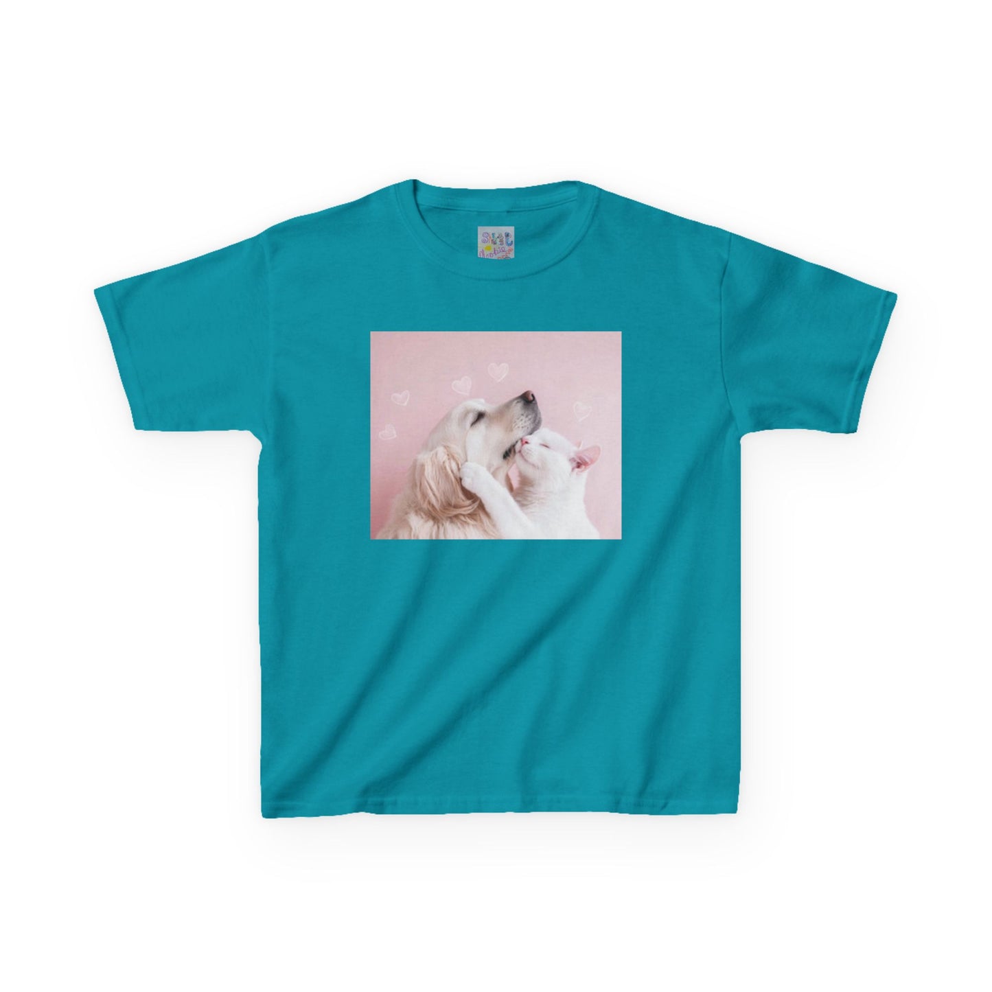 Kids Dog Love T-shirt | Cute Pet Graphic Tee for Children, Valentine's Day Gift, Birthday Shirt, Animal Lover Top, Adorable Kids Apparel