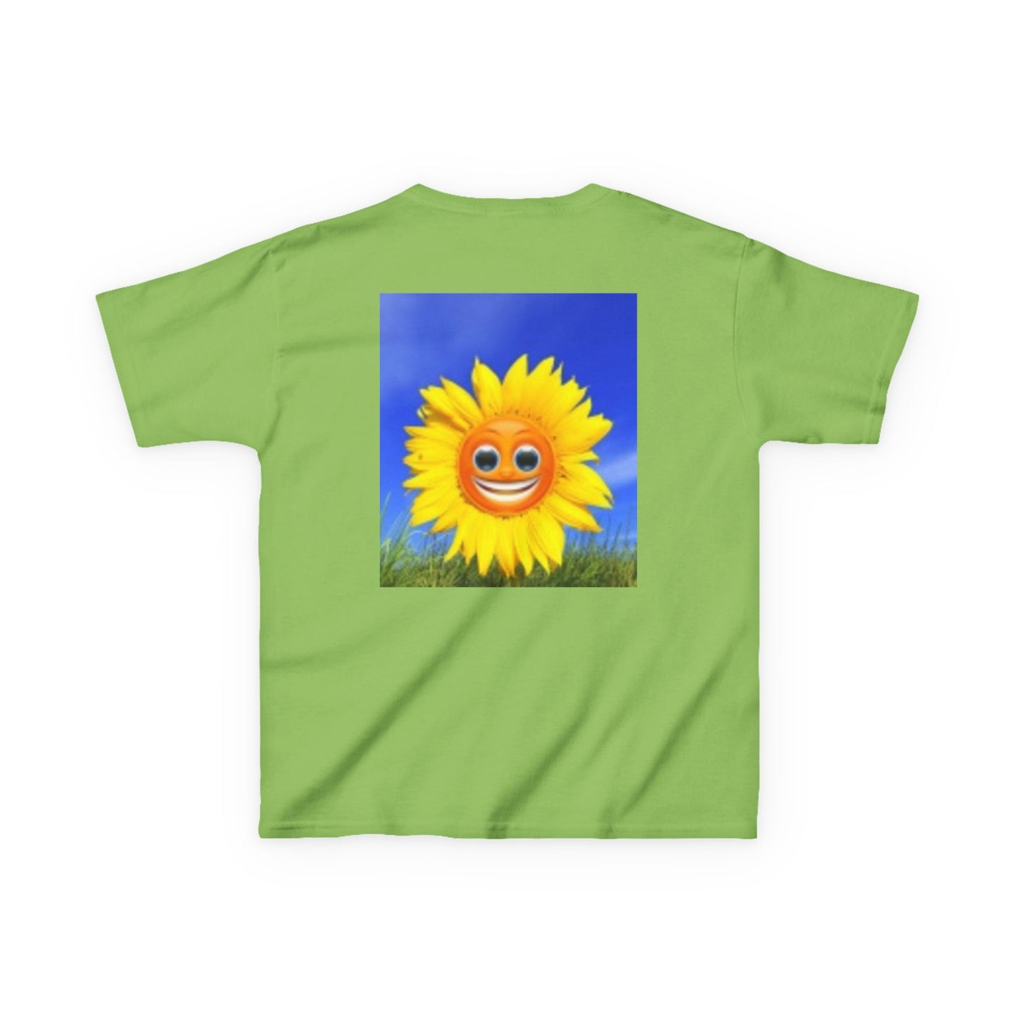 Kids Emoji Happy Sun Black Cat T-shirt