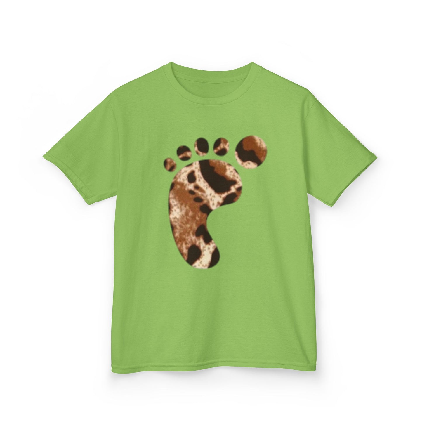 Leopard Print Kids Heavy Cotton Tee - Fun and Wild Outfit for Little Explorers