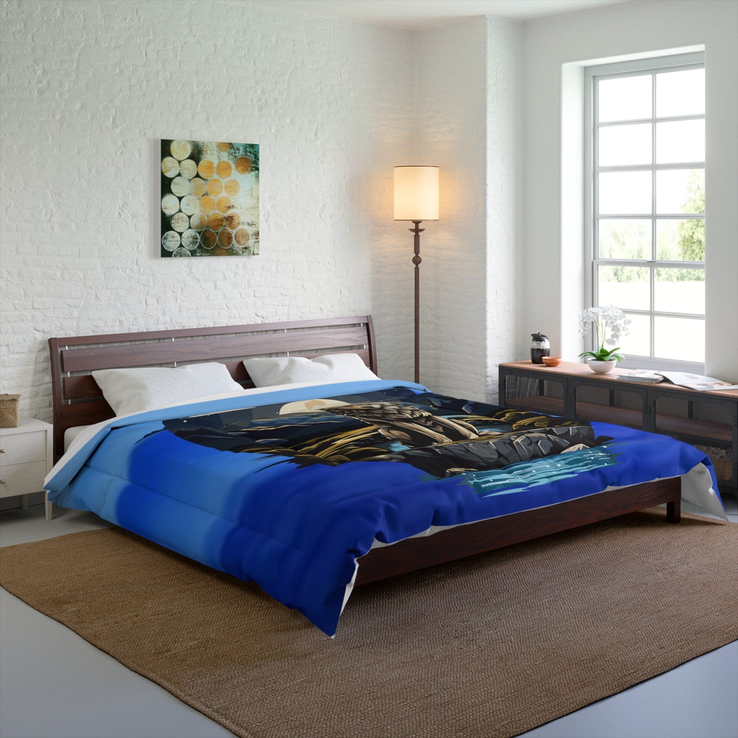 Majestic Wolf Comforter – Cozy Wilderness Bedding for Nature Lovers