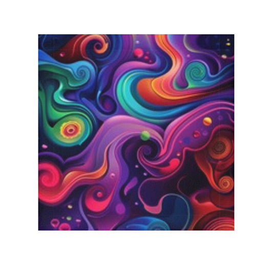 Vibrant Abstract Face Towel - Colorful Spa or Kitchen Accessory
