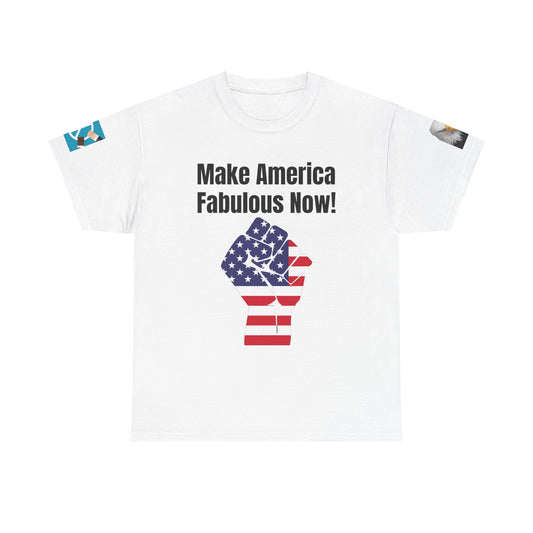 T-shirt unisexe en coton épais « Rendez l'Amérique fabuleuse »