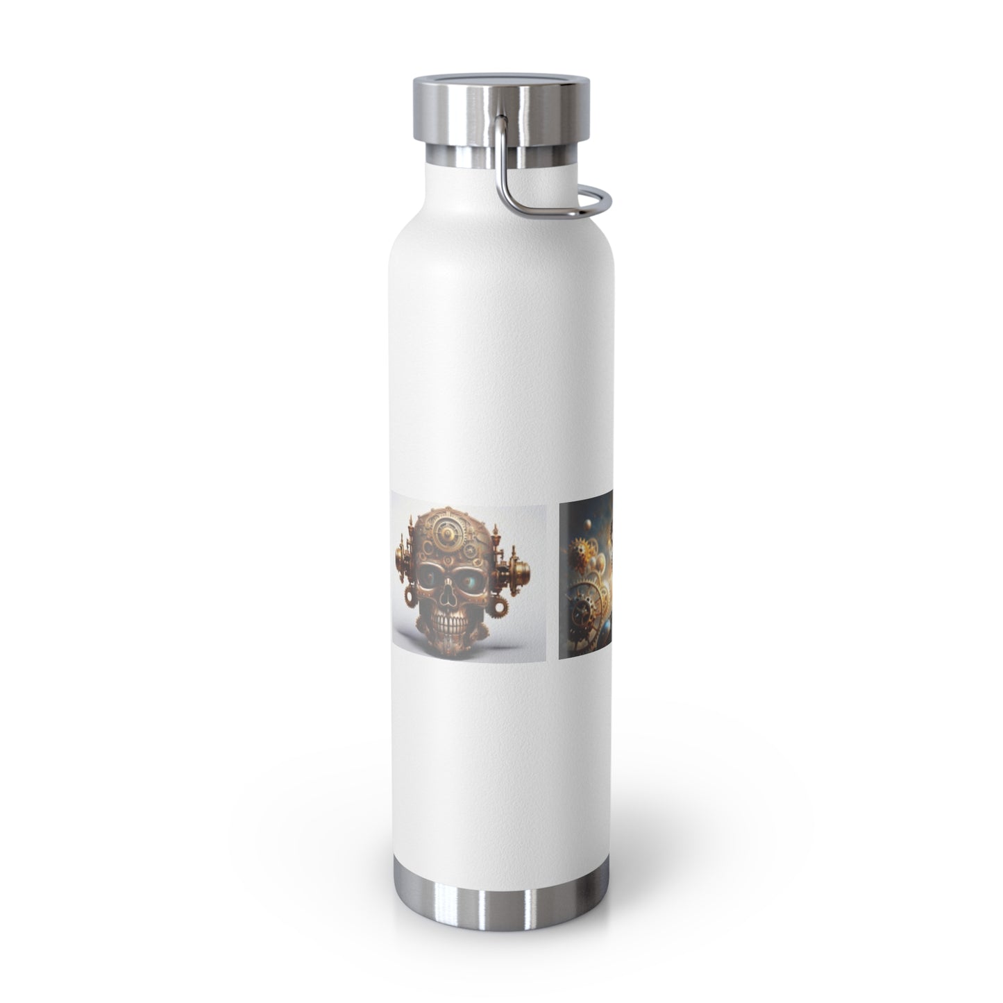 Copper Vacuum Insulated Bottle, 22oz Woman Skull Cat
