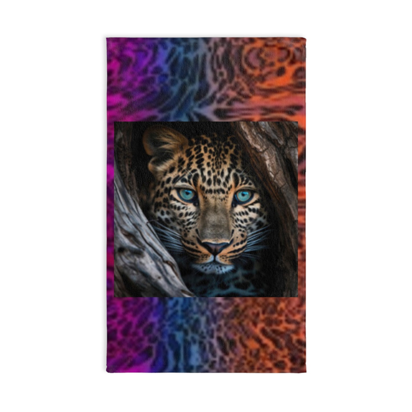 Wild Leopard & Animal Print Vibrant Hand Towel, Jungle Decor, Animal Print Towel, Unique Bathroom Accessory, Gift for Nature Lovers