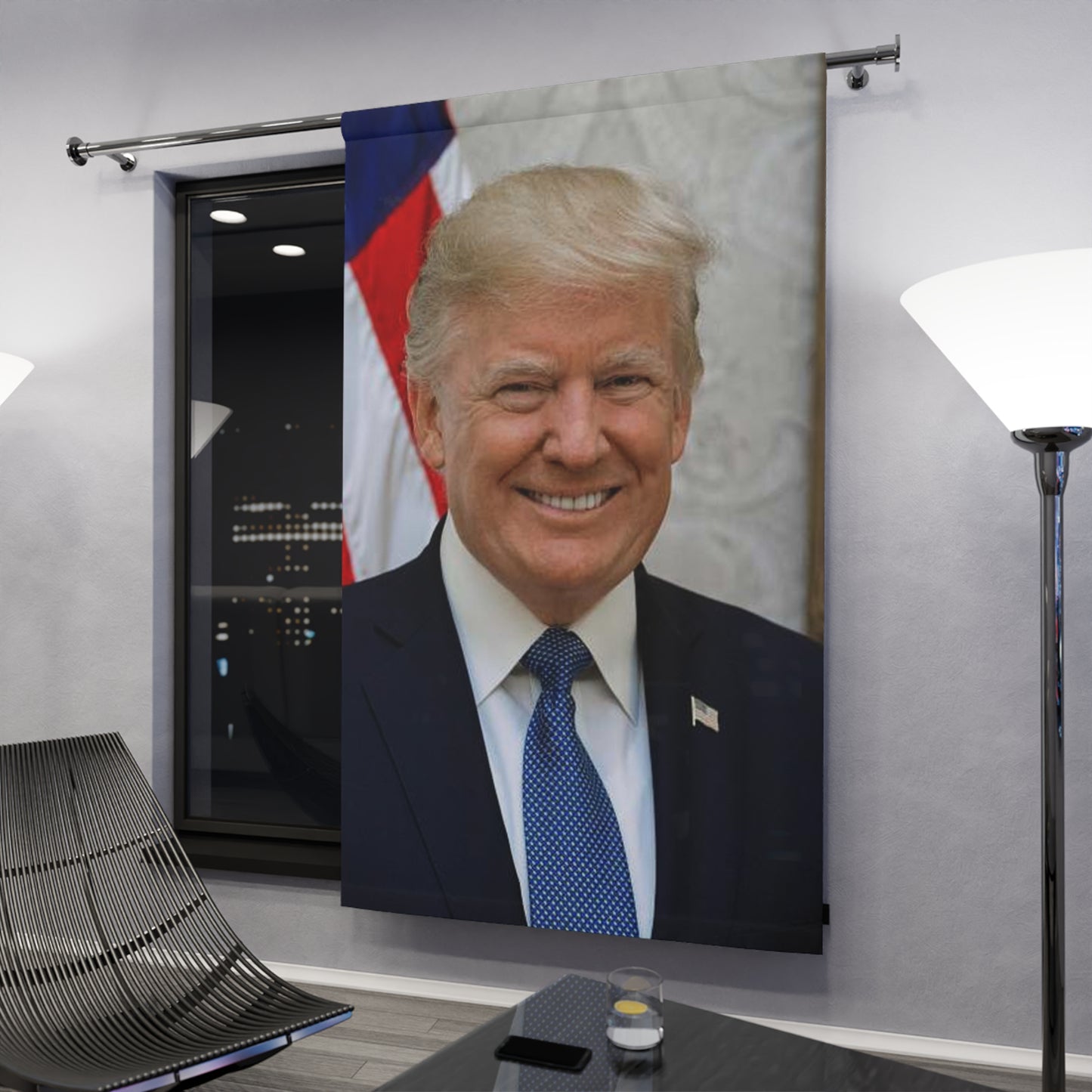 Window Curtains 50"x 84" (1 Piece) President Donald J Trump