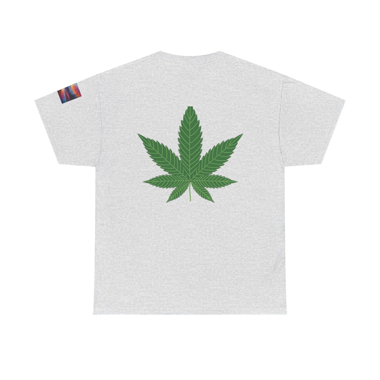 Cannabis Skull Heavy Cotton Tee, Unisex Cannabis T-Shirt, Grunge Vibe Shirt, Halloween Costume, Streetwear