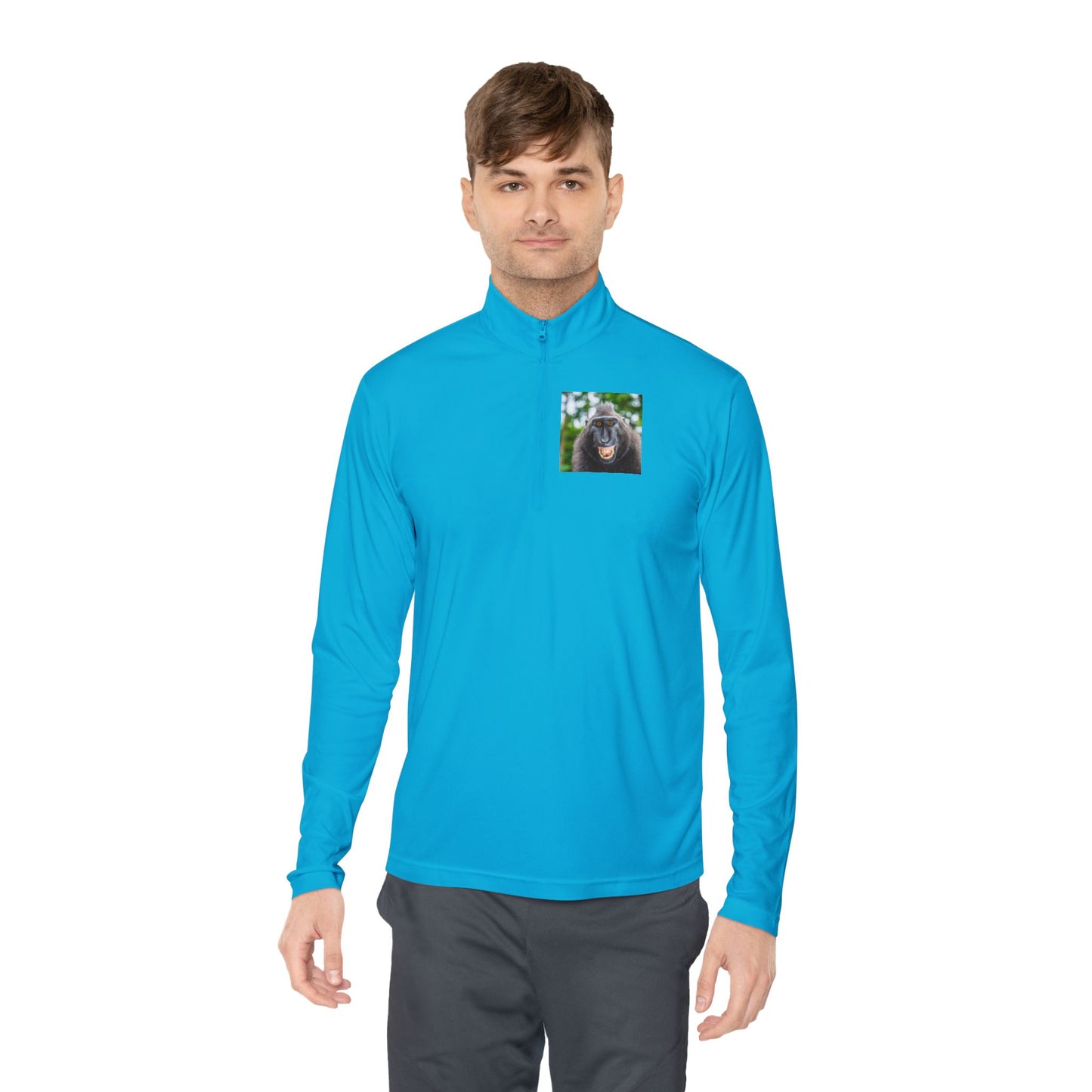 Pull à fermeture éclair quart de tour Singe souriant