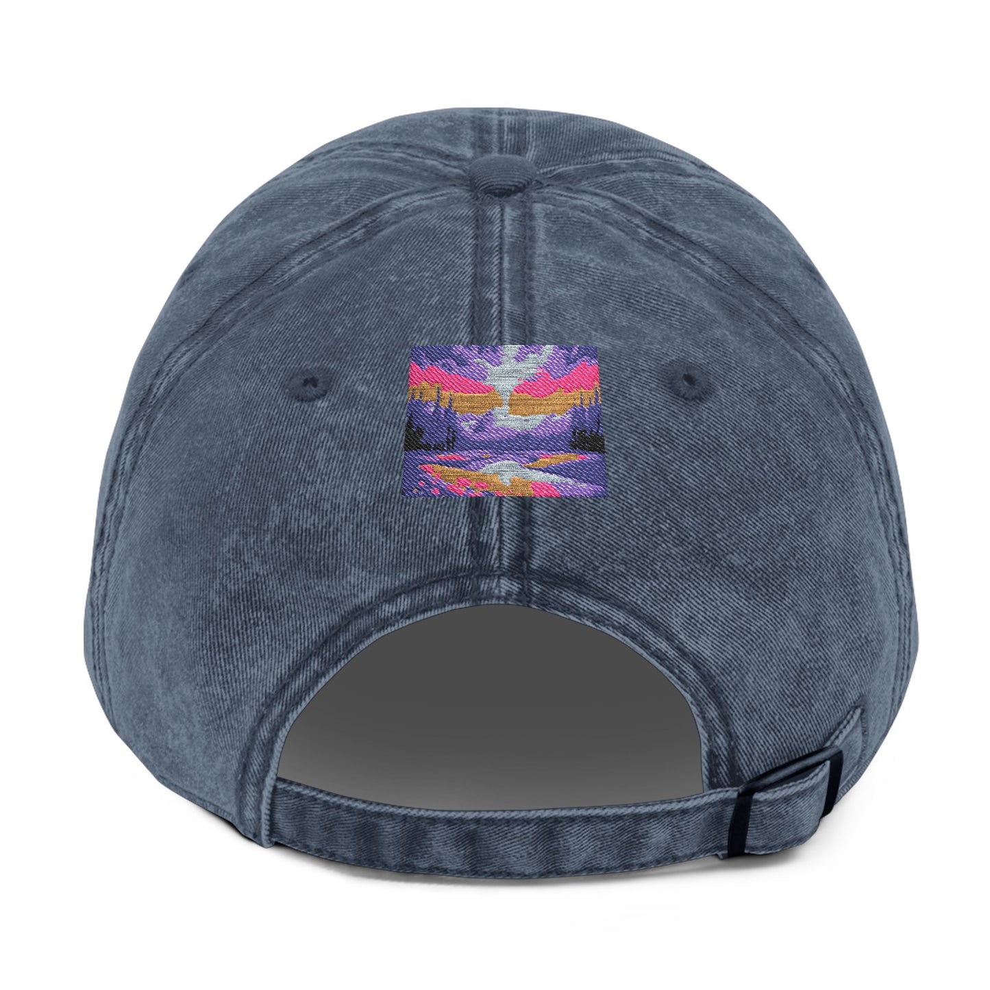 Vintage Western Embroidered Cap - Rustic Cowboy Design