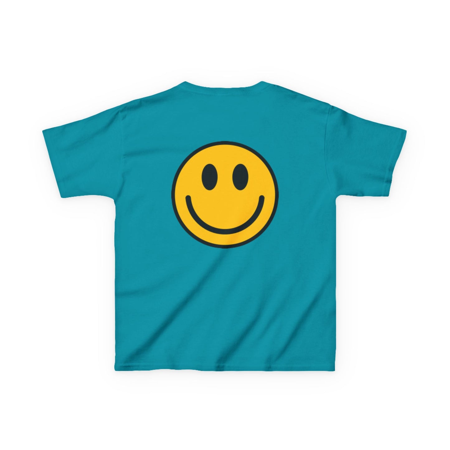 Colorful Fun Kids & Happy Face Tee - Playful Cotton T-Shirt for Summer Adventures, Birthday Gifts, Family Gatherings, Everyday Wear, Back-to-School