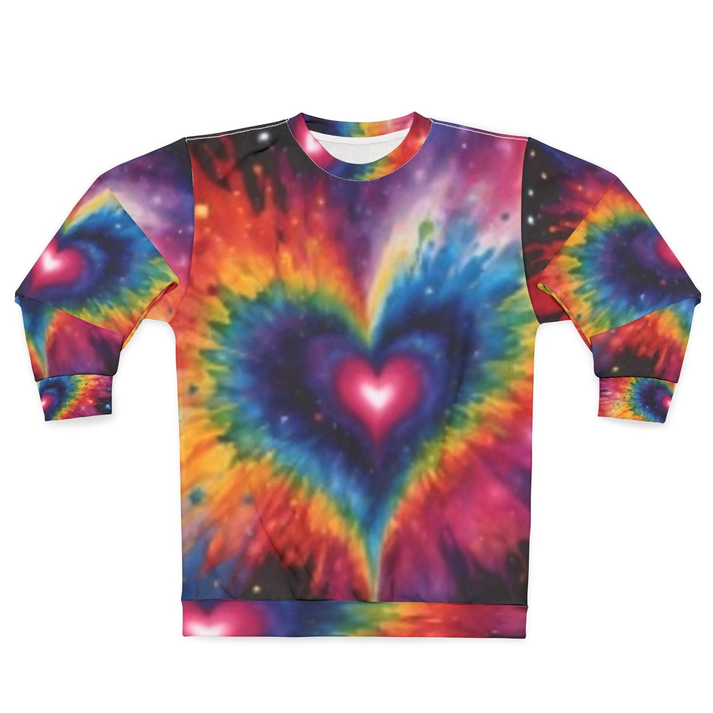 Sweat-shirt look tie-dye multicolore