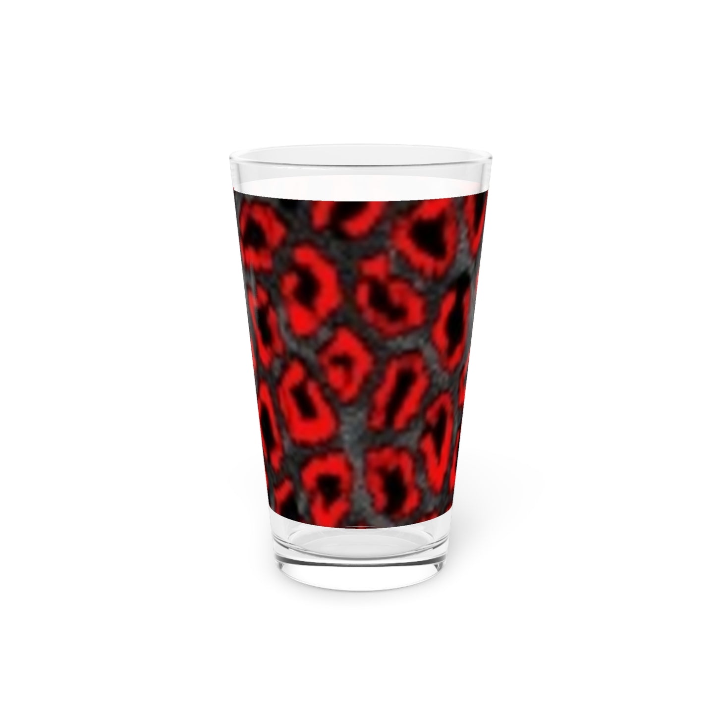 Bold Leopard Print 16oz Pint Glass - Perfect for Parties and Celebrations