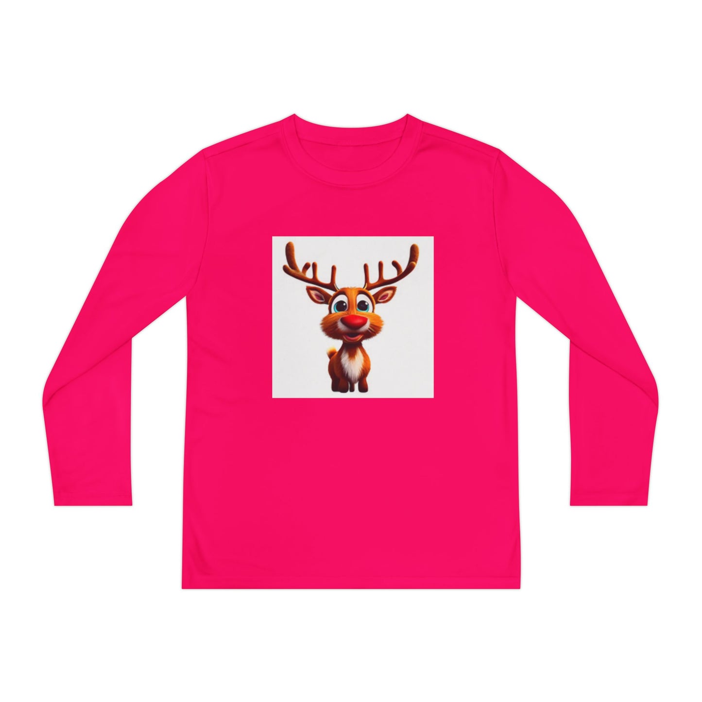 Camiseta juvenil de manga larga con renos