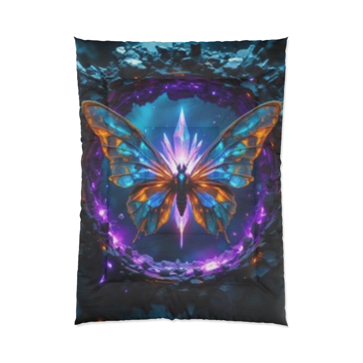 Vibrant Butterfly Comforter - Dreamy Bohemian Bedding for Cozy Spaces