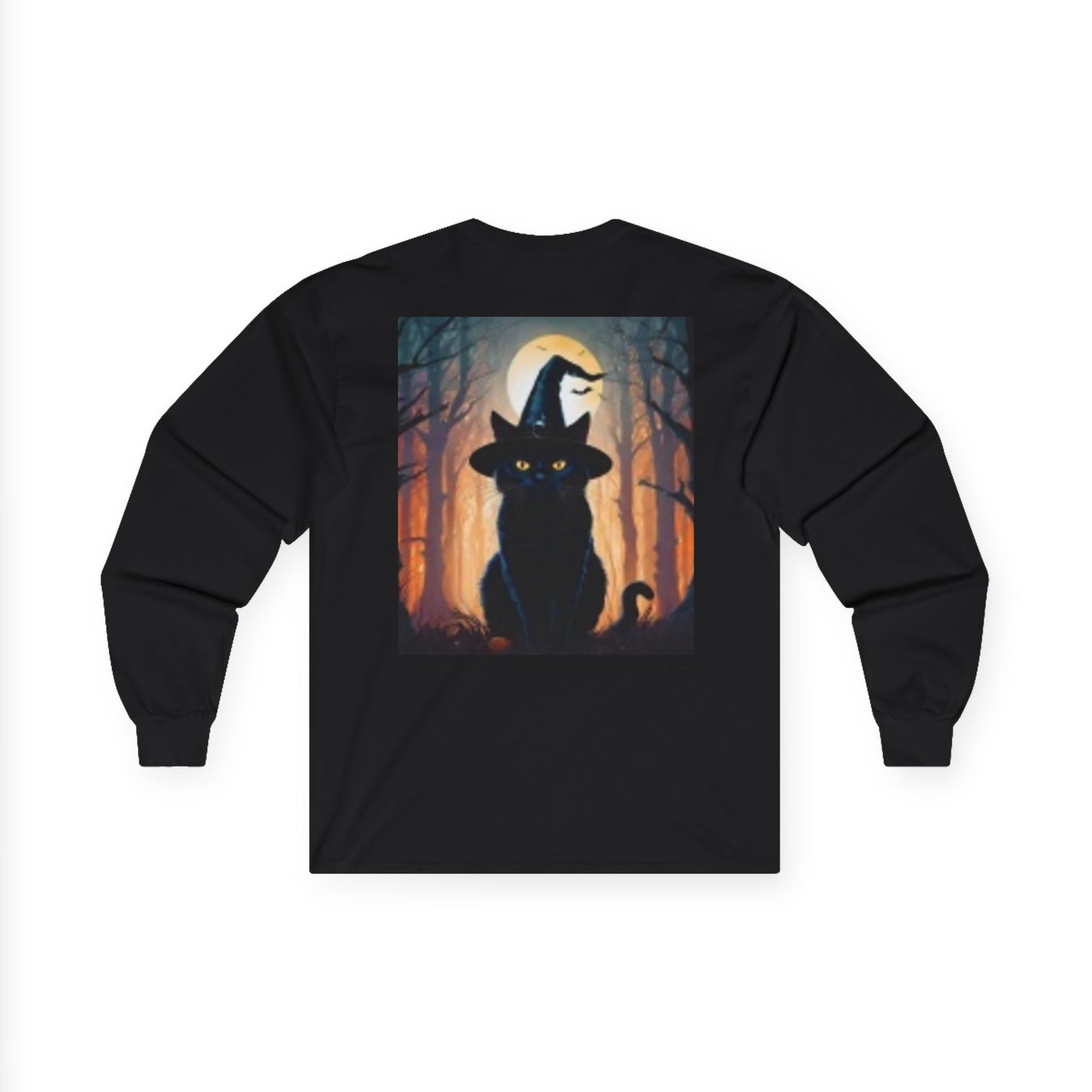 Beautiful Women Pumpkin Black Cat Unisex Ultra Cotton Long Sleeve T-shirt