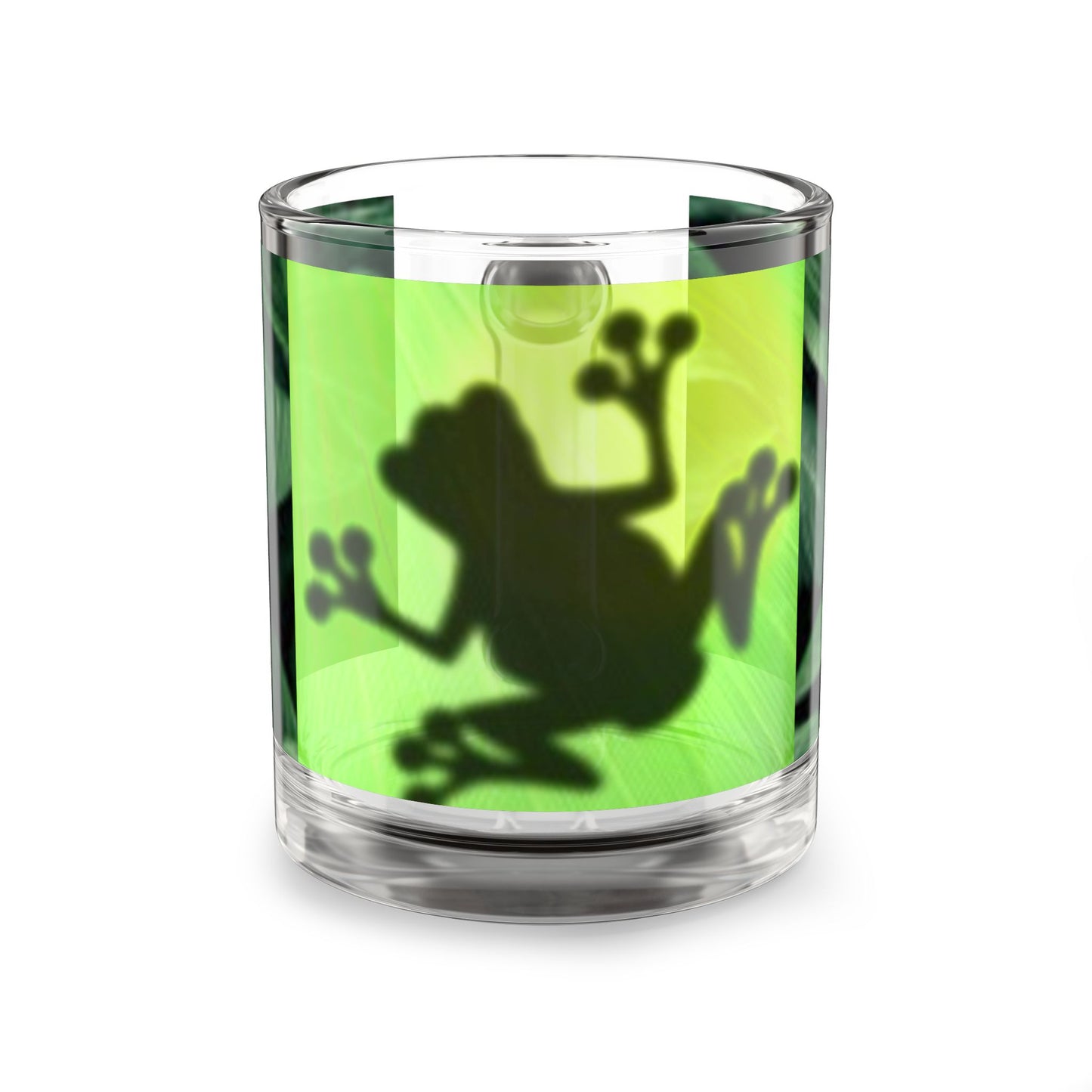 Frog Silhouette Glass Mug, 10oz - Cute Plant Lovers Gift, Tropical Decor, Unique Coffee Mug, Eco-Friendly Drinkware