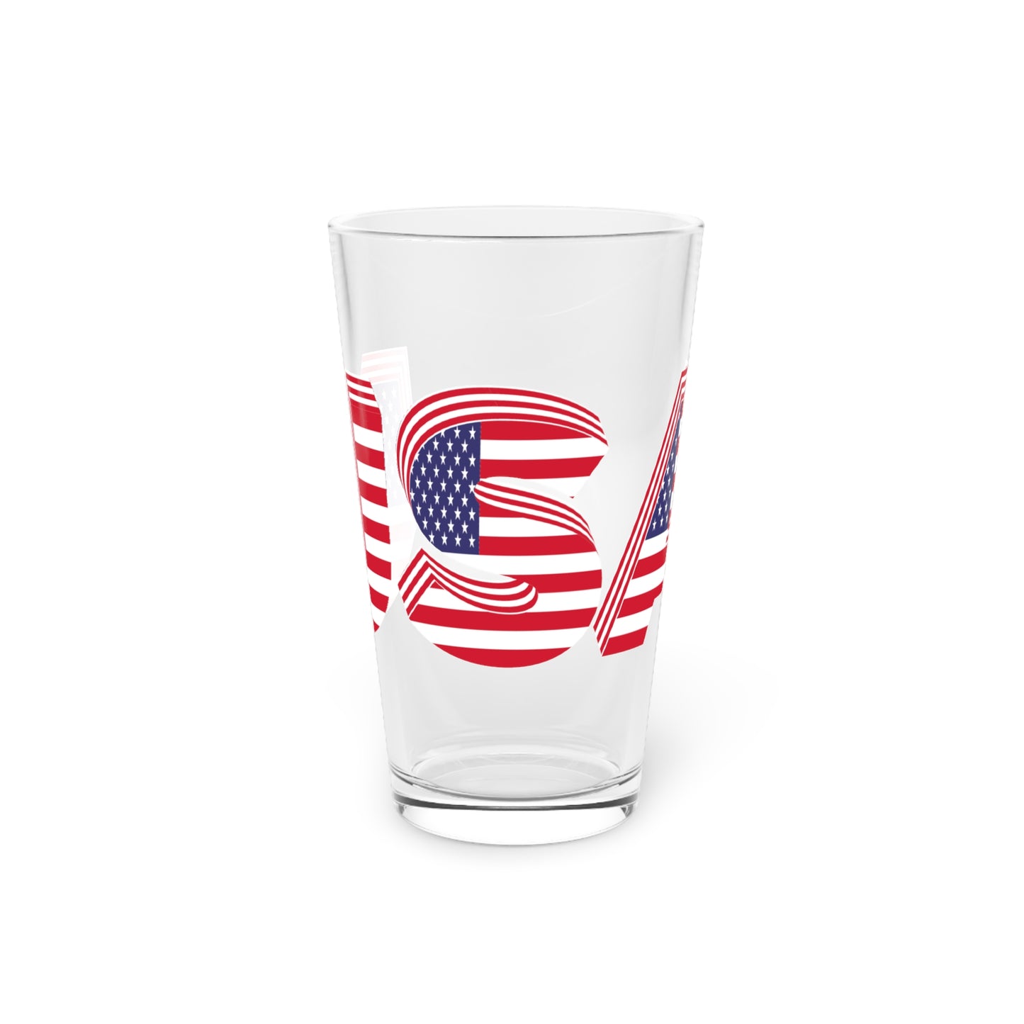 Vaso de pinta con la bandera de EE. UU. - 16 oz para celebraciones y eventos 