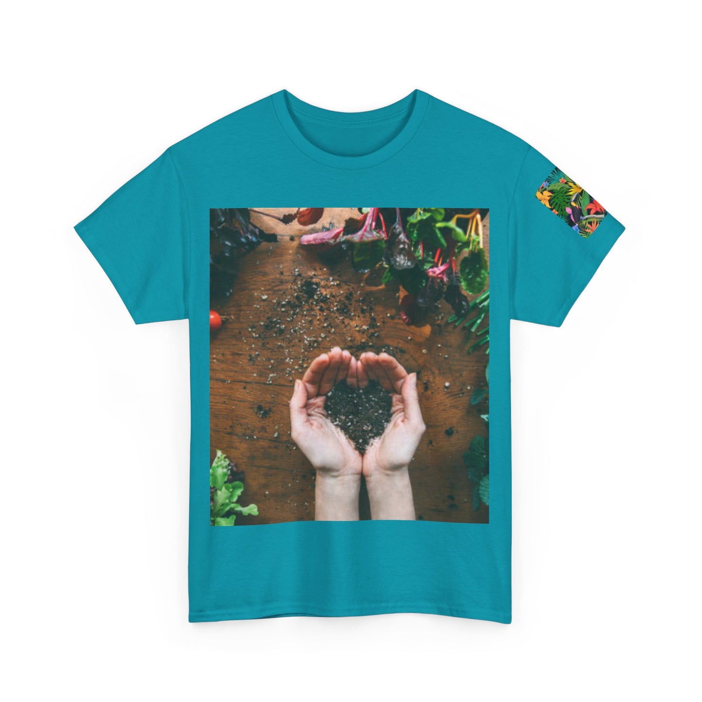 Hand Heart Cat Flowers T-shirt Fabulous Gift!