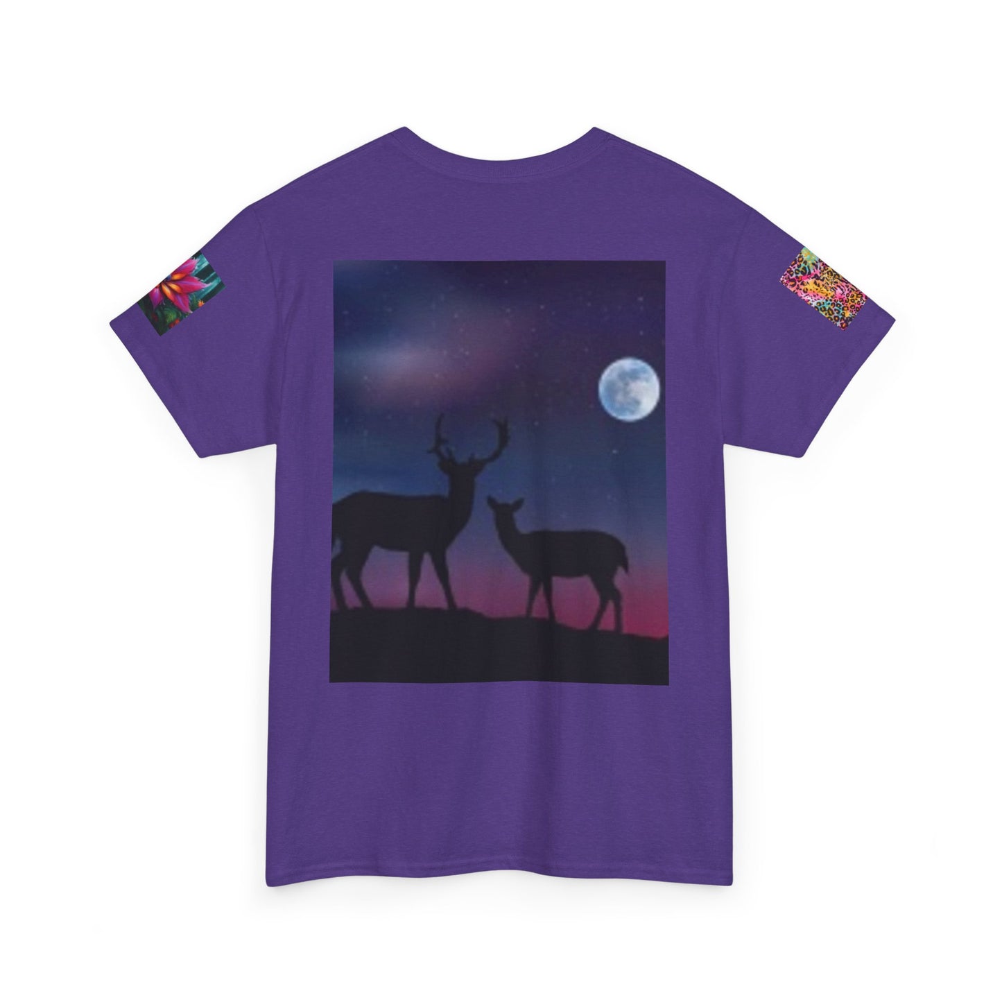 Indiana Nature Lake T-shirt - & Deer Full Moon