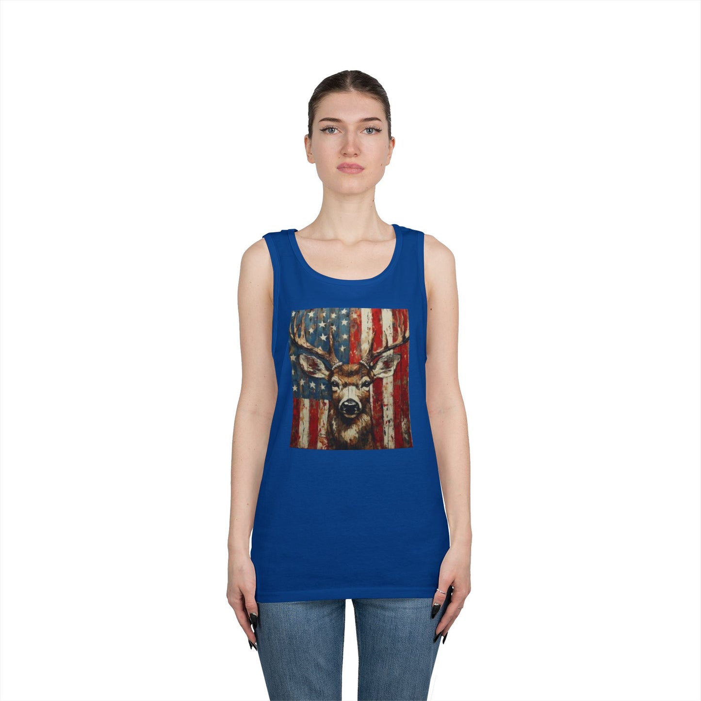 Patriotic Wildlife Tank Top, Americana Unisex Shirt, Fourth of July Apparel, Vintage Deer and Eagle Design, Summer Casual Wear, Gifts [...]