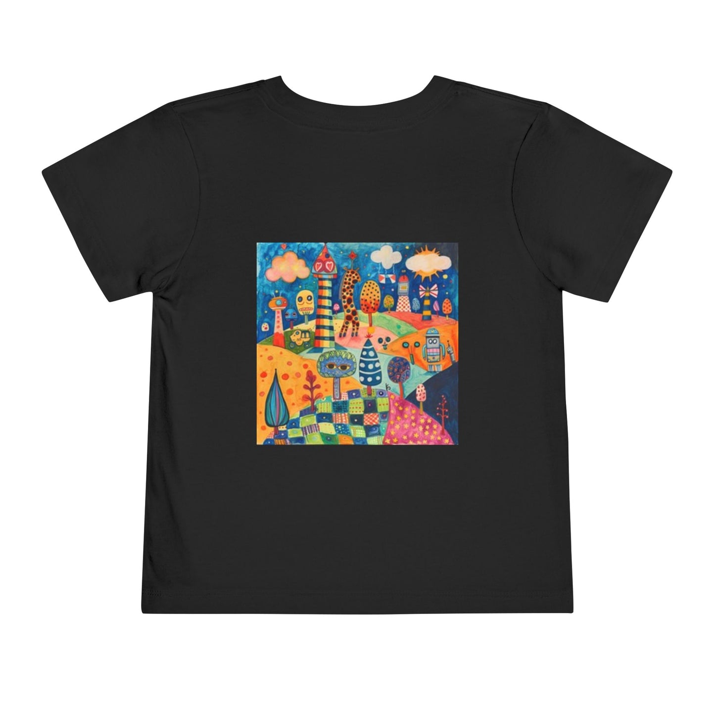 Colorful Toddler Tee, Whimsical Kids T-Shirt, Fun Graphic Short Sleeve, Playful Childrens Wear, Gift for Little Ones, Art Inspired Apparel
