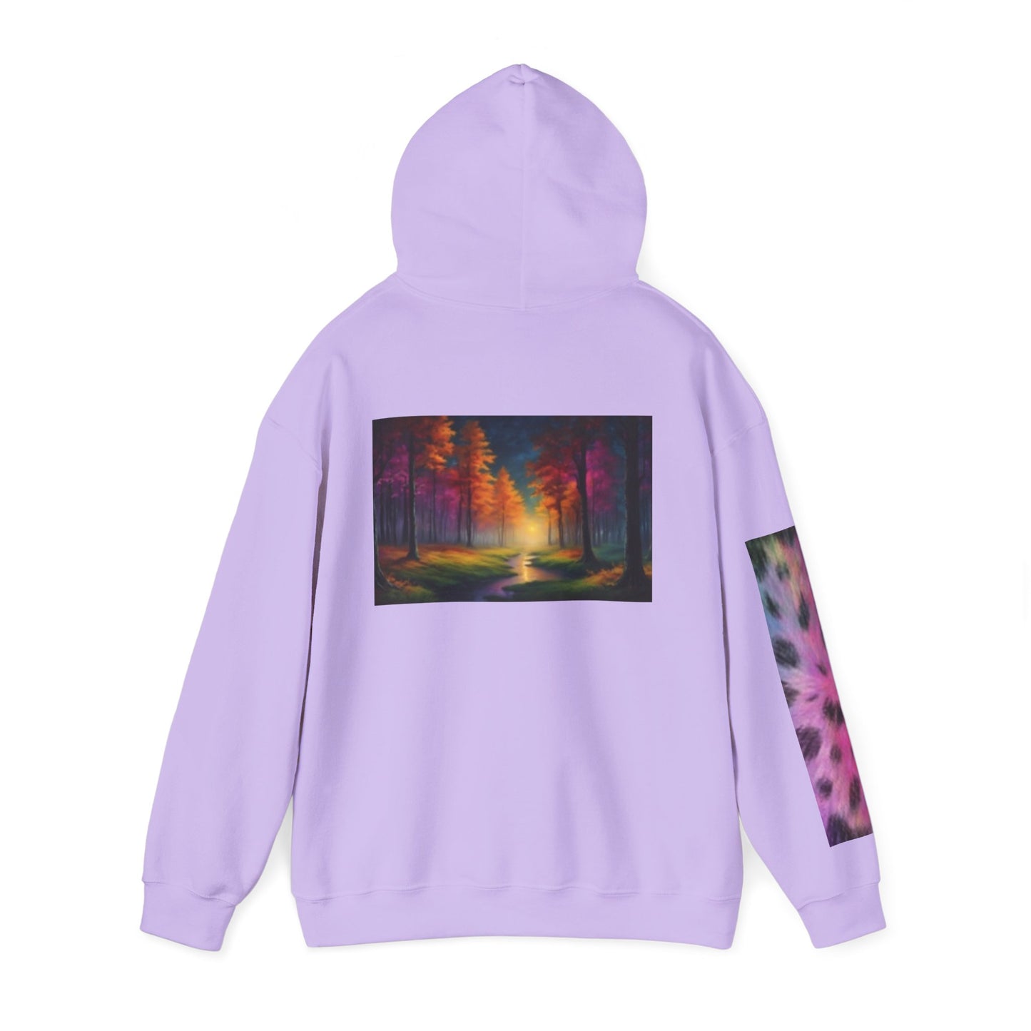 Vibrant Cat Art Hoodie - Cozy Animal Lover Sweatshirt, Festival Fashion, Gift for Cat Mom, Fall Outfit, Unique Hooded Sweatshirt