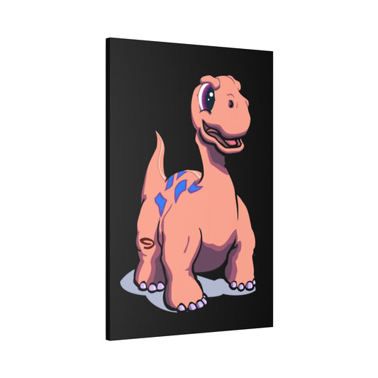 Dinosaur Black Background Canvas Stretched, 1.5'' Children Birthday Gifts Toddlers Boys