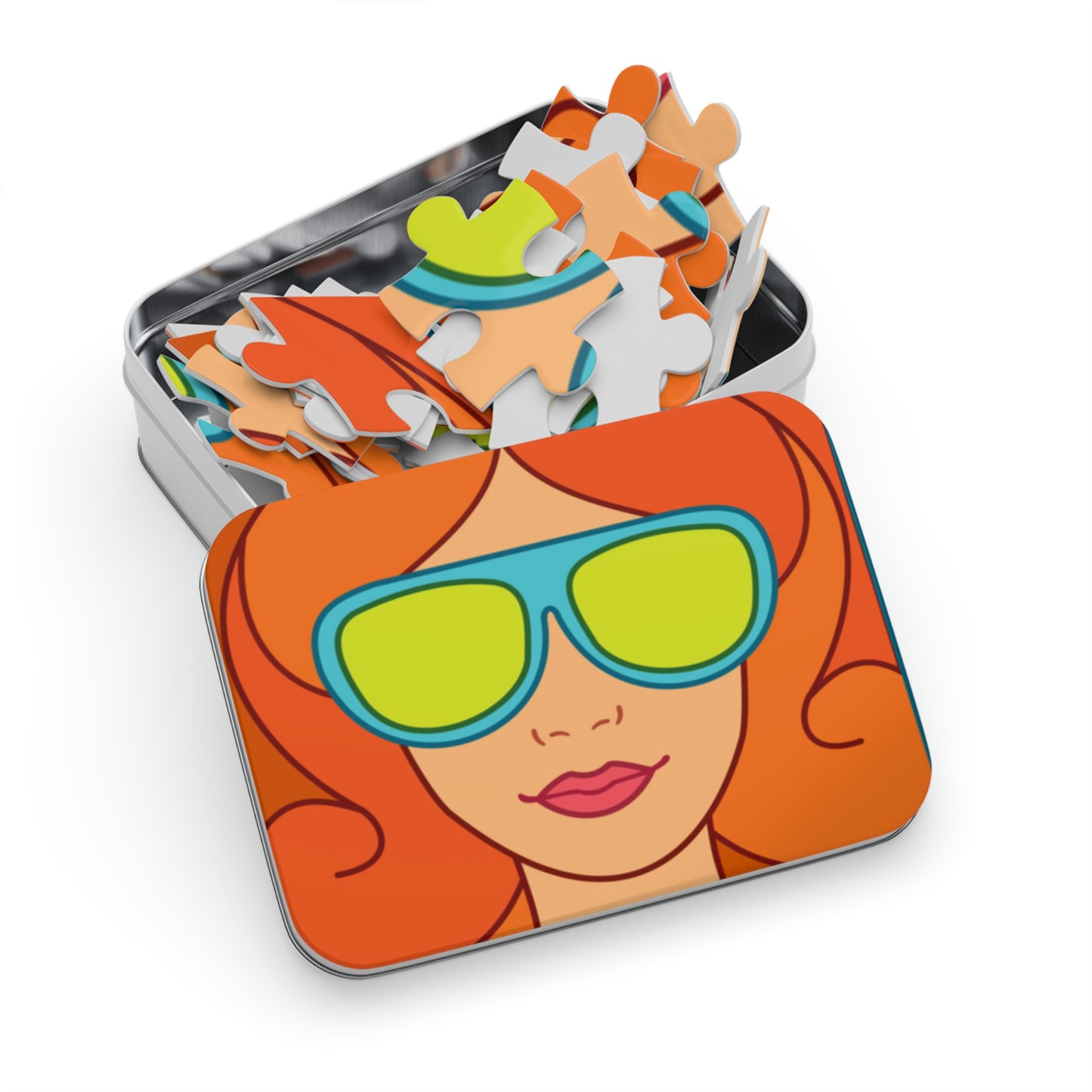 Girl Red hair Sunglasses Jigsaw Puzzle I Love Games!