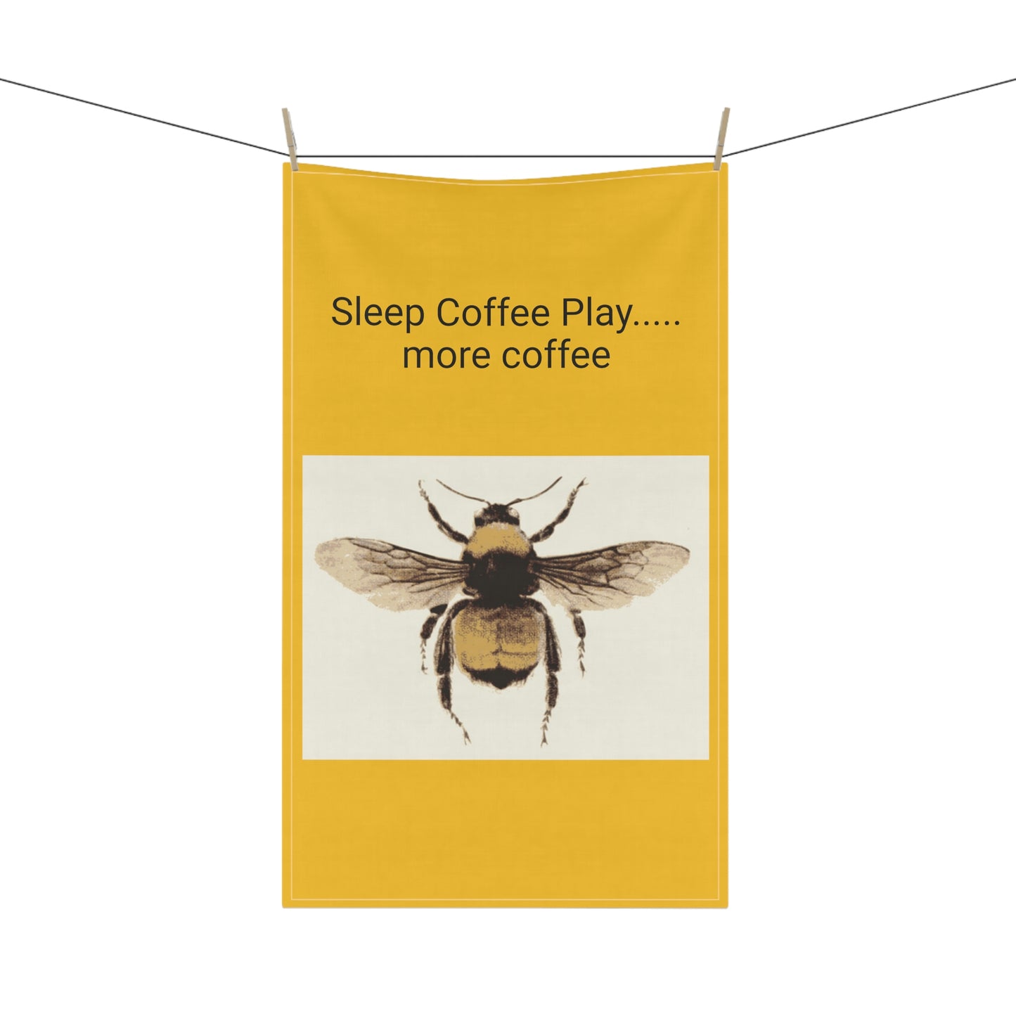 Honey Bee Kitchen Towel I Love Cooking!