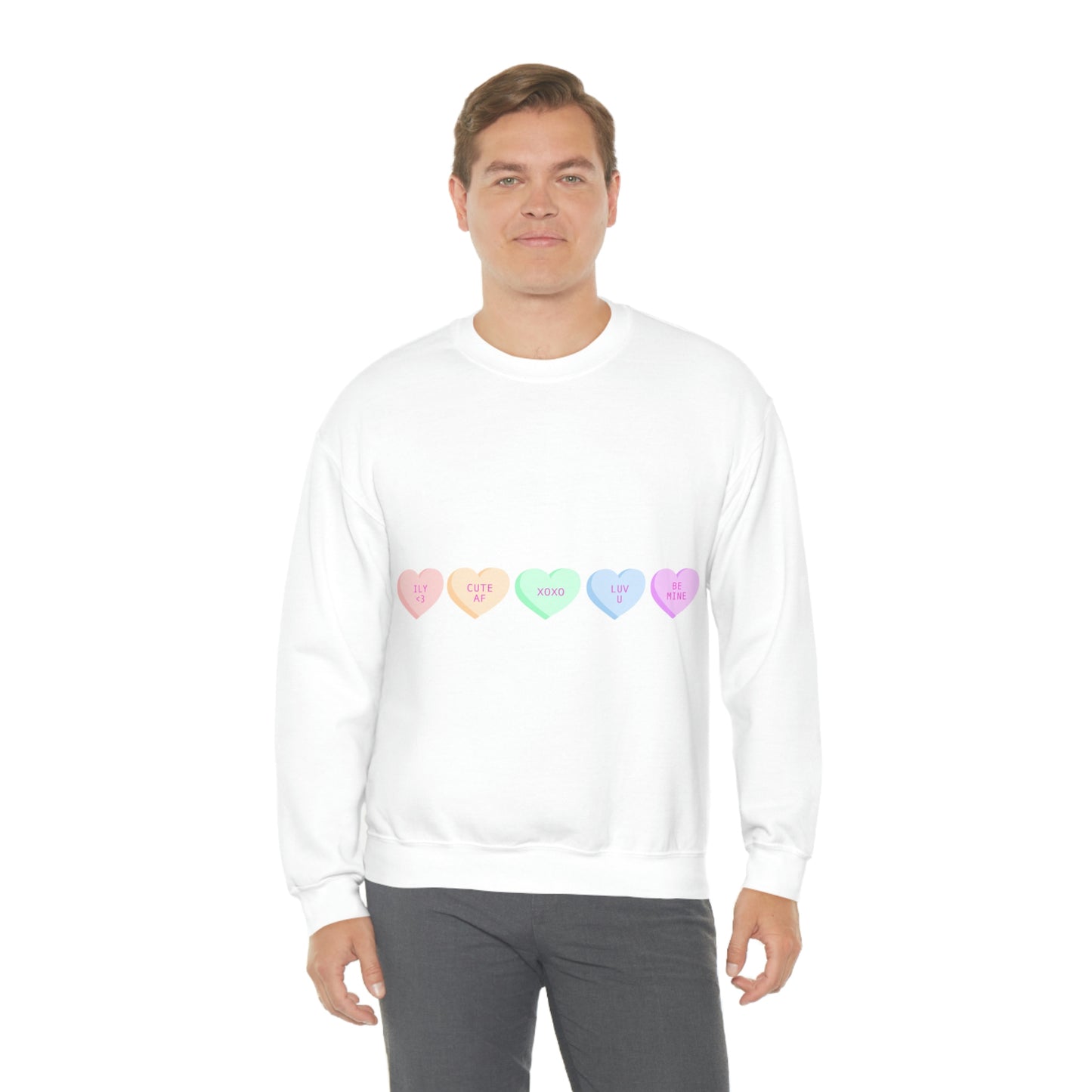 Sweat-shirt ras du cou Heart Candies J'ai l'air fabuleux !