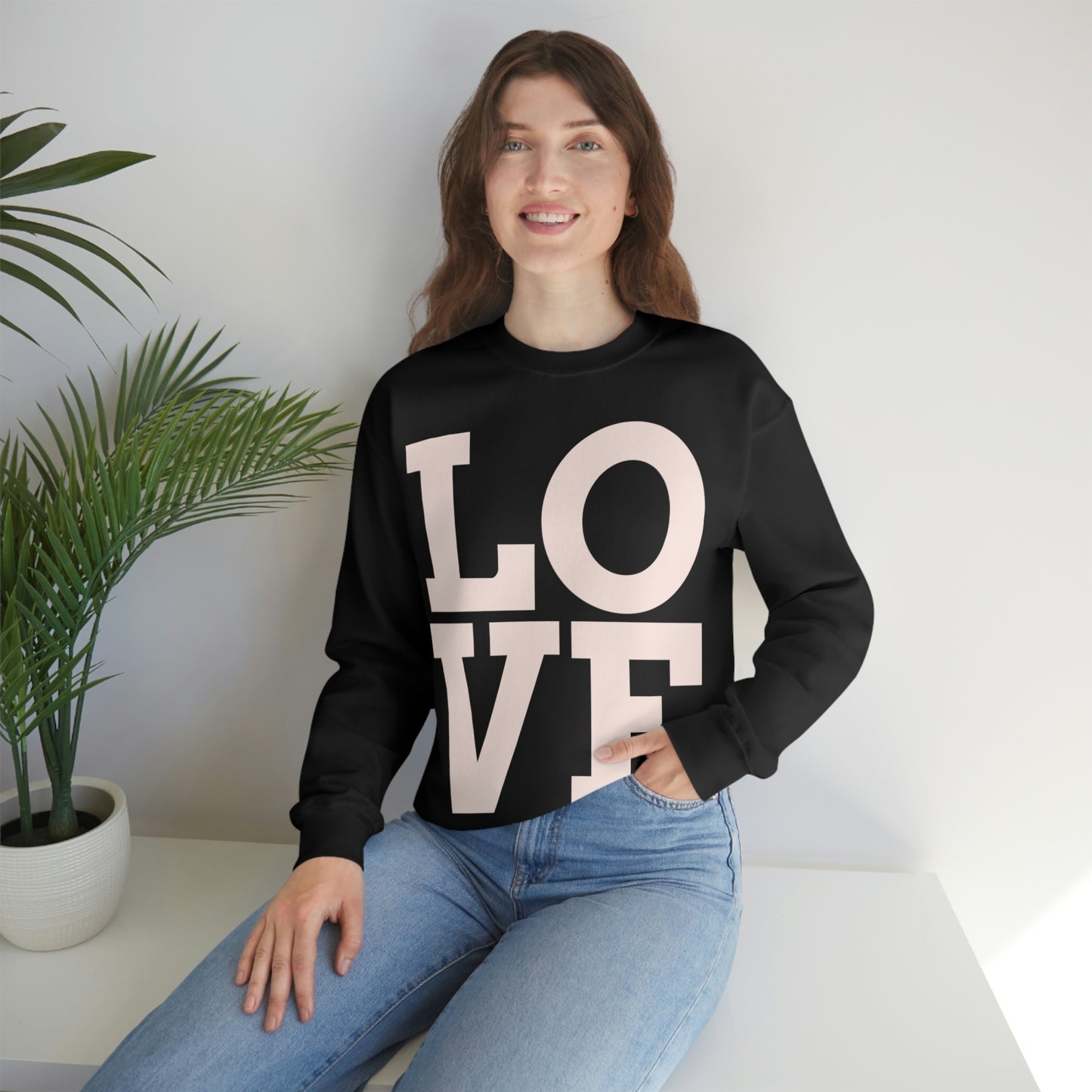 Sweat-shirt ras du cou LOVE J'adore mon sweat-shirt !