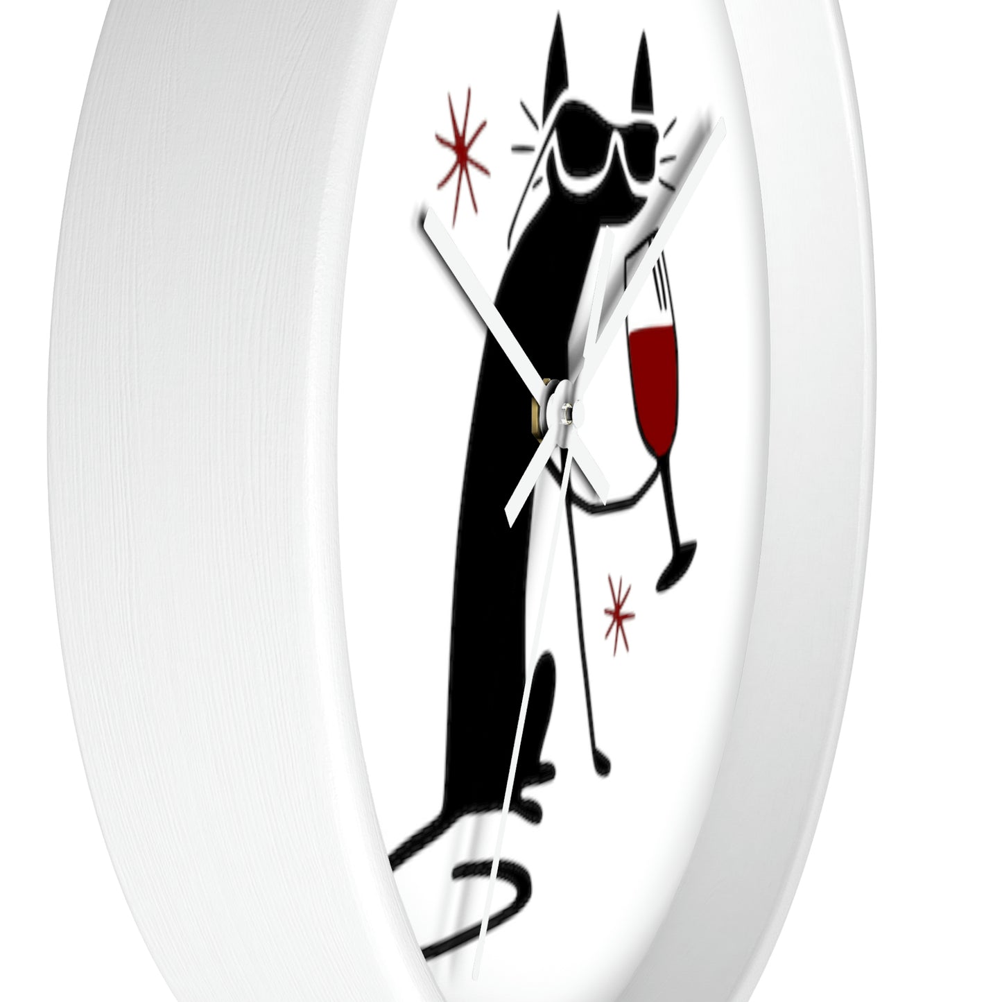 Black Cat Wall Clock Such a Wonderful Gift!