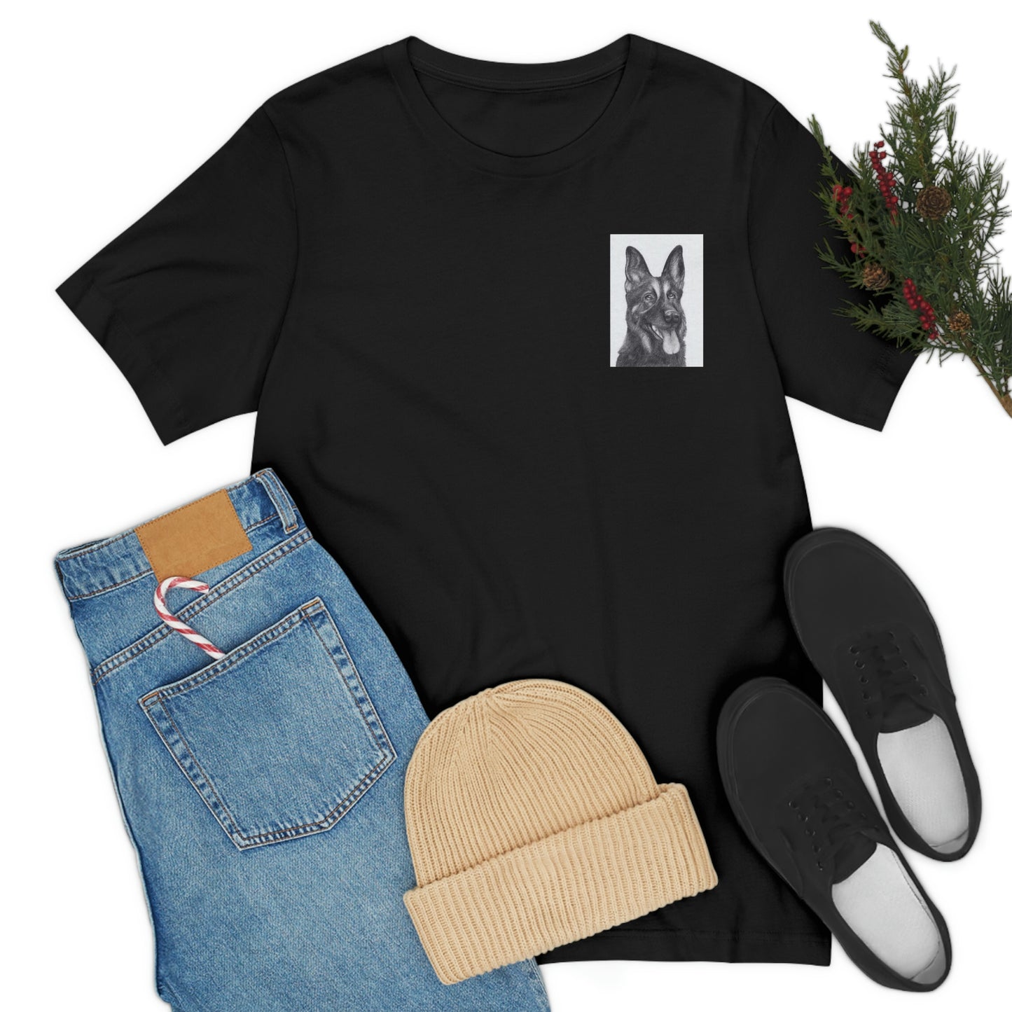 Sleep with Dogs you will get fleas Unisex Jersey Short Sleeve T-shirt GIFT