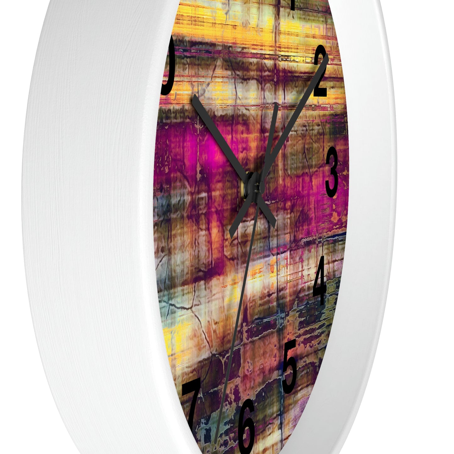 Reloj de pared abstracto colorido ¡Qué reloj tan maravilloso!