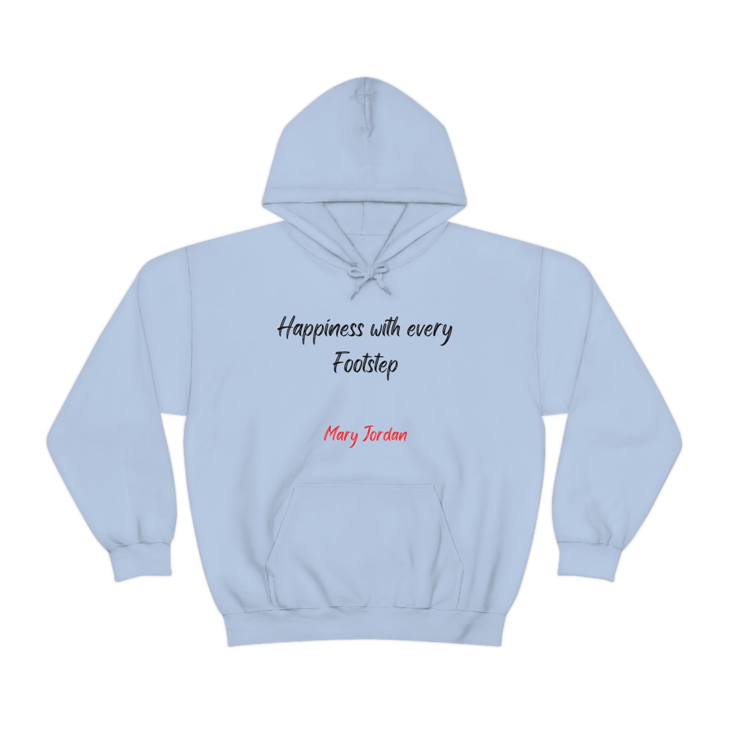 Sweat à capuche unisexe en mélange lourd Mary Jordan Happiness With Every Step pour homme, femme et enfant