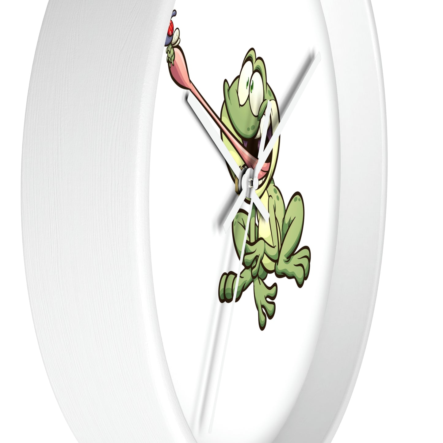 Frog Catching a Bug Wall Clock Great for Children's Room! Great Gift!