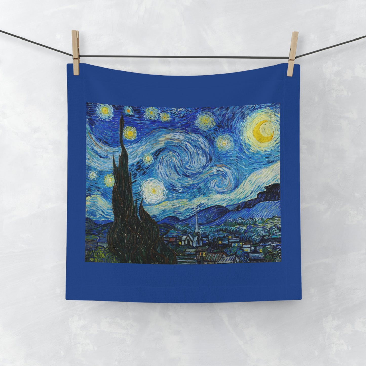 Toalla facial La noche estrellada (1889) de Vincent van Gogh ¡Un gran regalo!