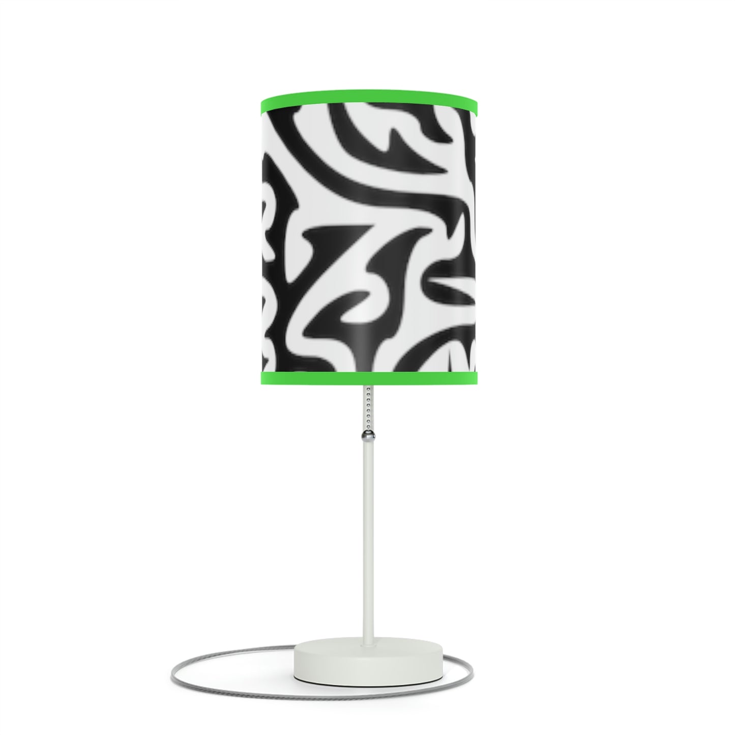 Maze Black White Lamp on a Stand, US|CA plug Bedroom Office Living Room GIFT