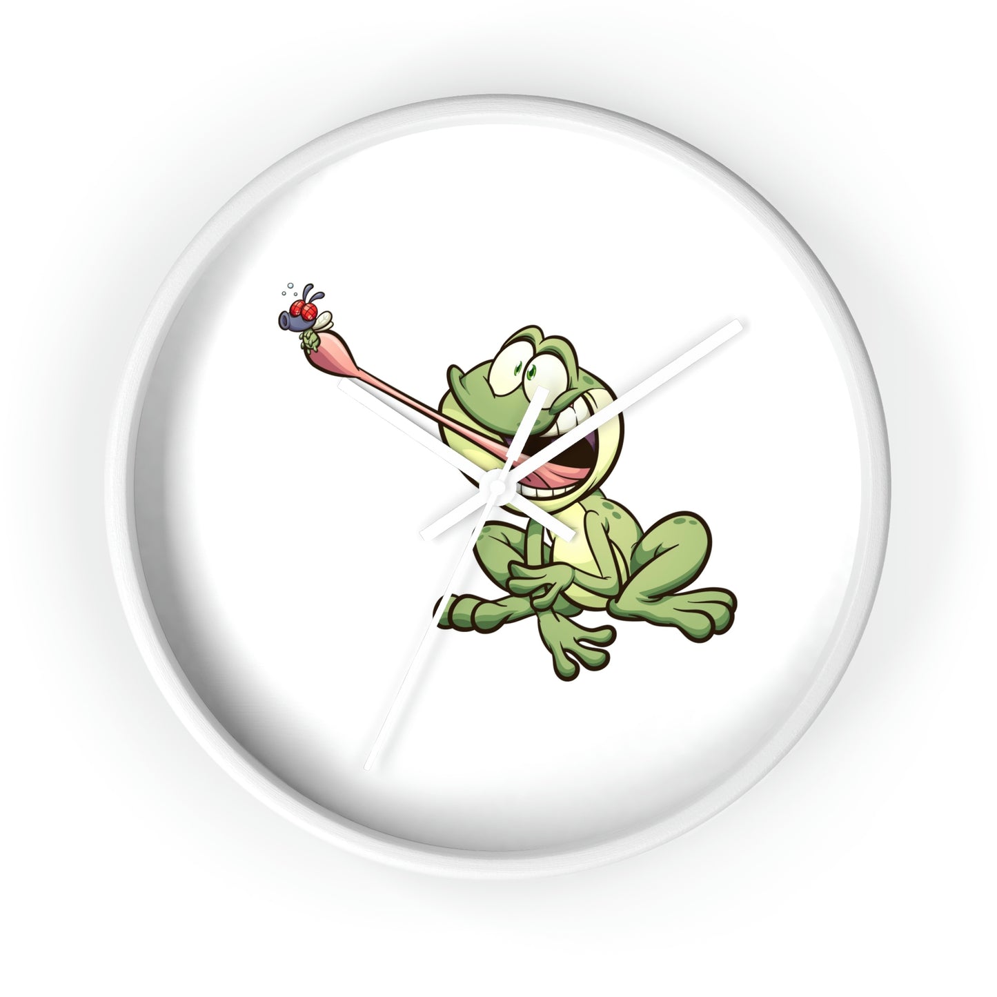 Frog Catching a Bug Wall Clock Great for Children's Room! Great Gift!
