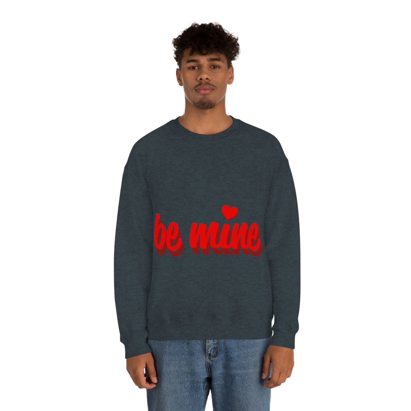 sois à moi en sweat-shirt ras du cou rouge J'ai besoin d'un chéri