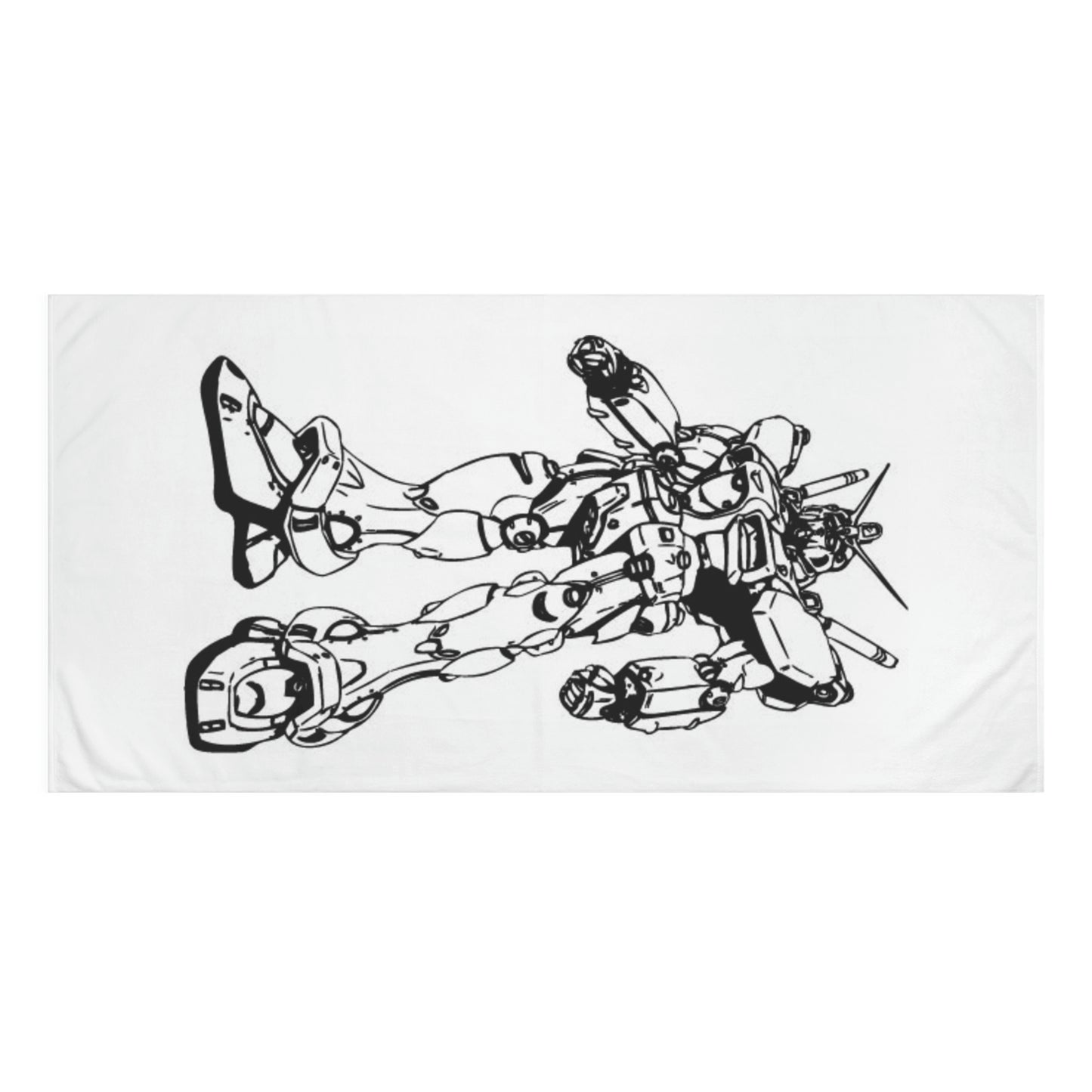 ¡Toalla de baño con diseño de cómic Johny Doomsday, impecable!