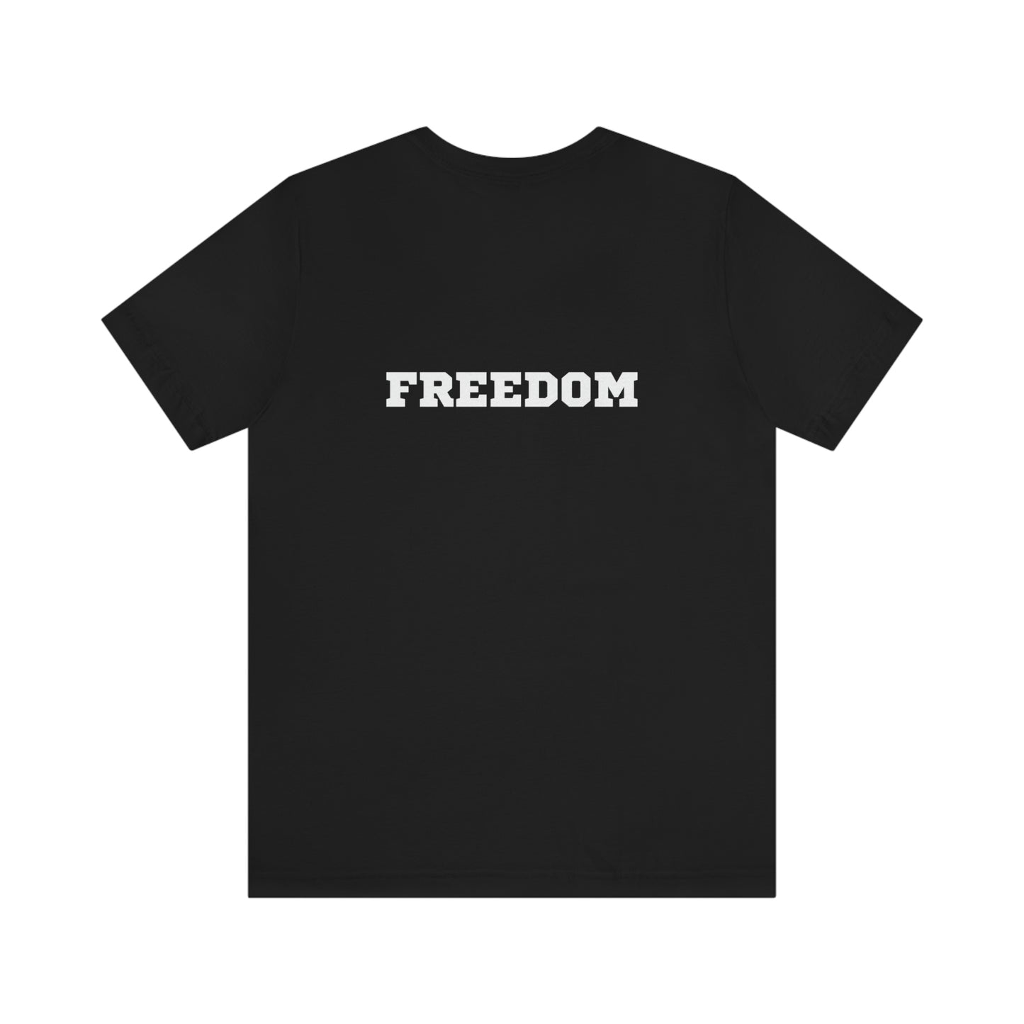 Freedom. Unisex Jersey Short Sleeve T-shirt. Sizes: Small through 3 Extra Large. Price: $35.00. Custom Artwork. Unique Whimsical Flare. Vivid Colors. Great for Me, Women and Children. I Love the Quality, Color . The T-shirt fits perfectly! Soft against your skin. Comfortable to wear every day of the week. I Love my T-shirt from Shookie Mookie!