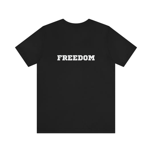 Freedom. Unisex Jersey Short Sleeve T-shirt. Sizes: Small through 3 Extra Large. Price: $35.00. Custom Artwork. Unique Whimsical Flare. Vivid Colors. Great for Me, Women and Children. I Love the Quality, Color . The T-shirt fits perfectly! Soft against your skin. Comfortable to wear every day of the week. I Love my T-shirt from Shookie Mookie!