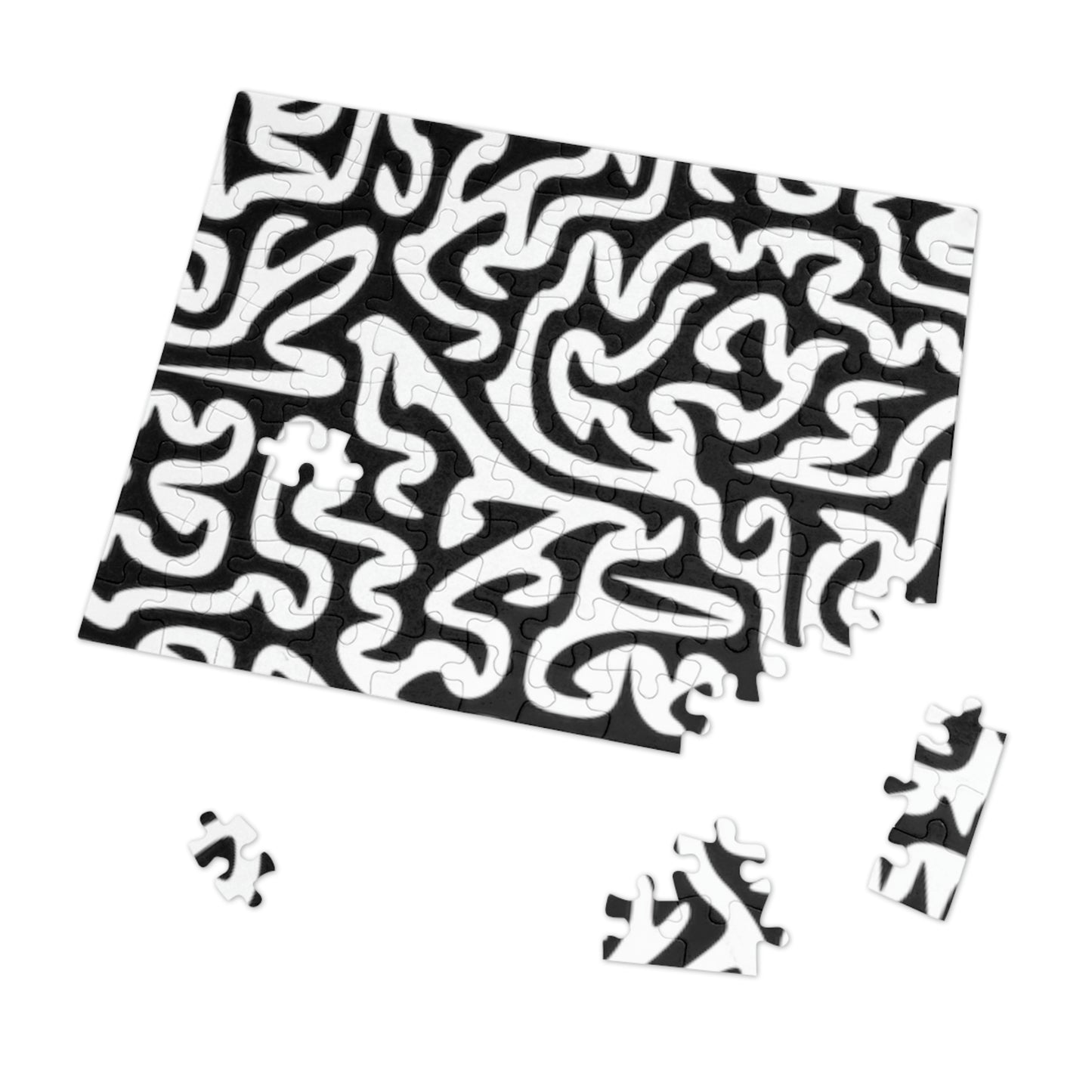 Black and White Maze Jigsaw Puzzle I Love Games!