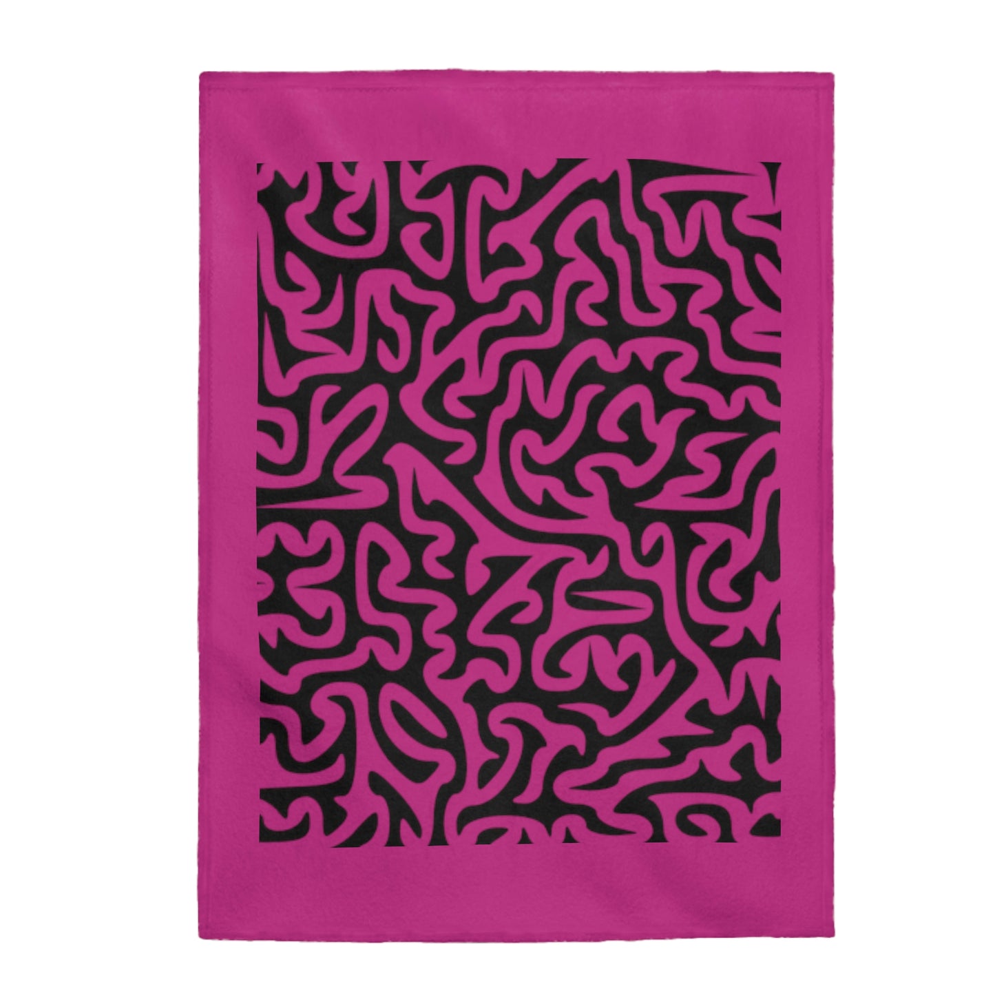 Maze Black Pink Velveteen Plush Blanket Babies Gift Children Gift Traveling