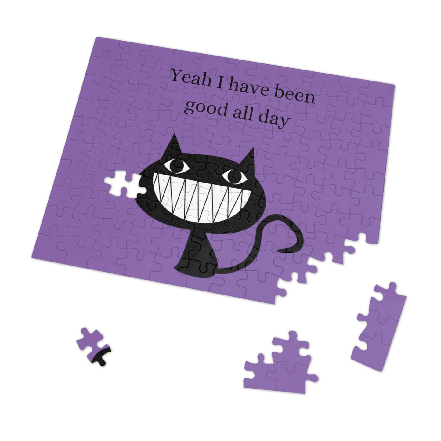 Black Cat Jigsaw Puzzle I Love Games!