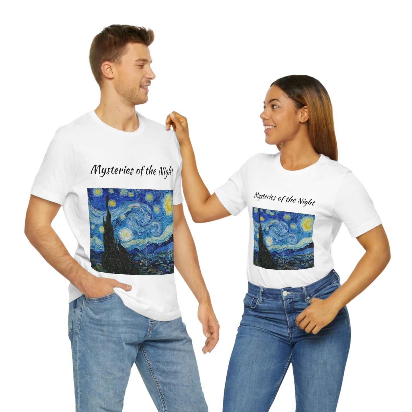 T-shirt unisexe Mystères de la nuit Voyage Travail Vacances Détente