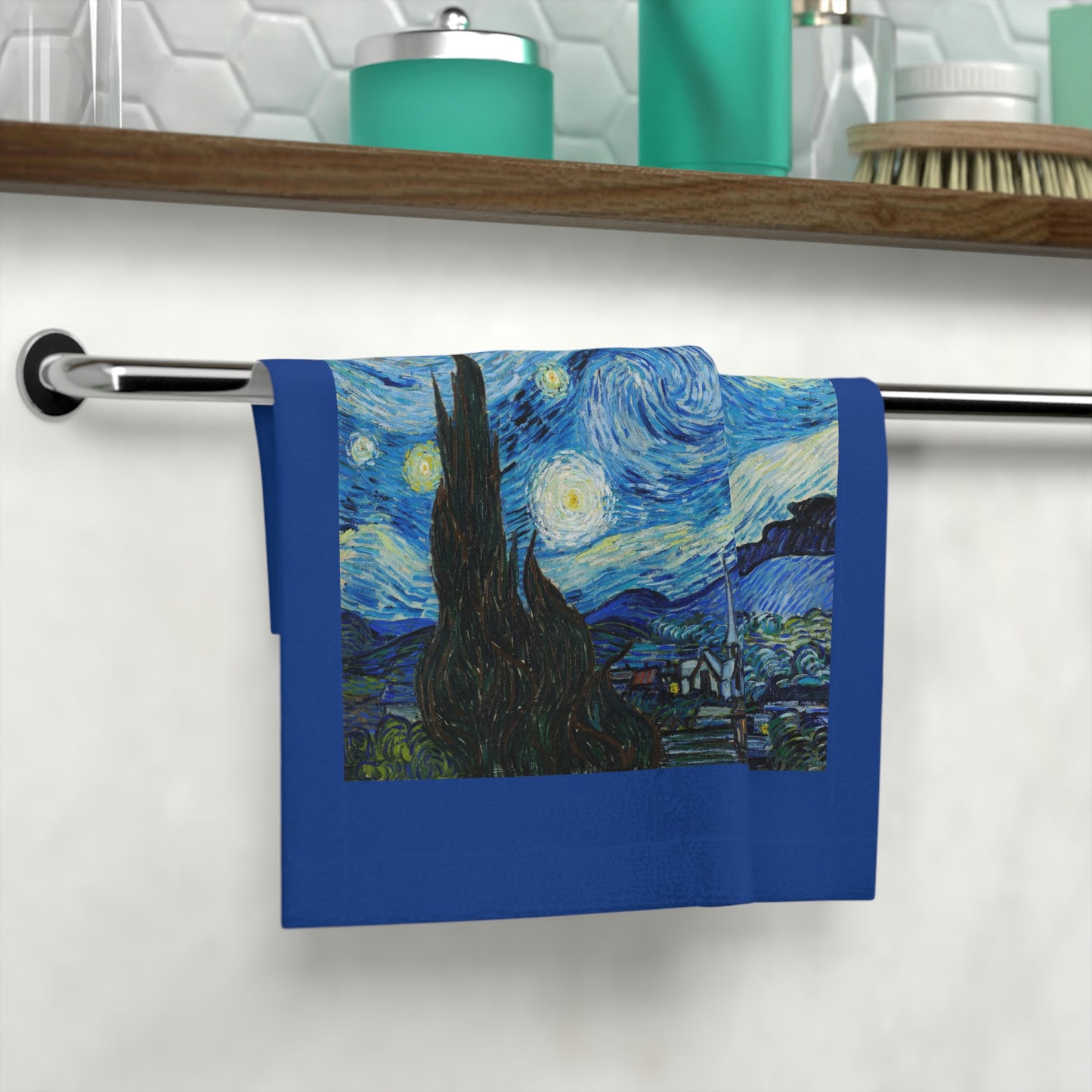 Toalla facial La noche estrellada (1889) de Vincent van Gogh ¡Un gran regalo!
